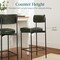 Best Choice Products Set of 2 Faux Leather Counter Stools for Kitchen Island and Dining w/ Metal Frame
